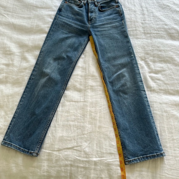 RE/DONE Comfort Stretch High Rise Stove Pipe Jeans - Picture 9 of 10